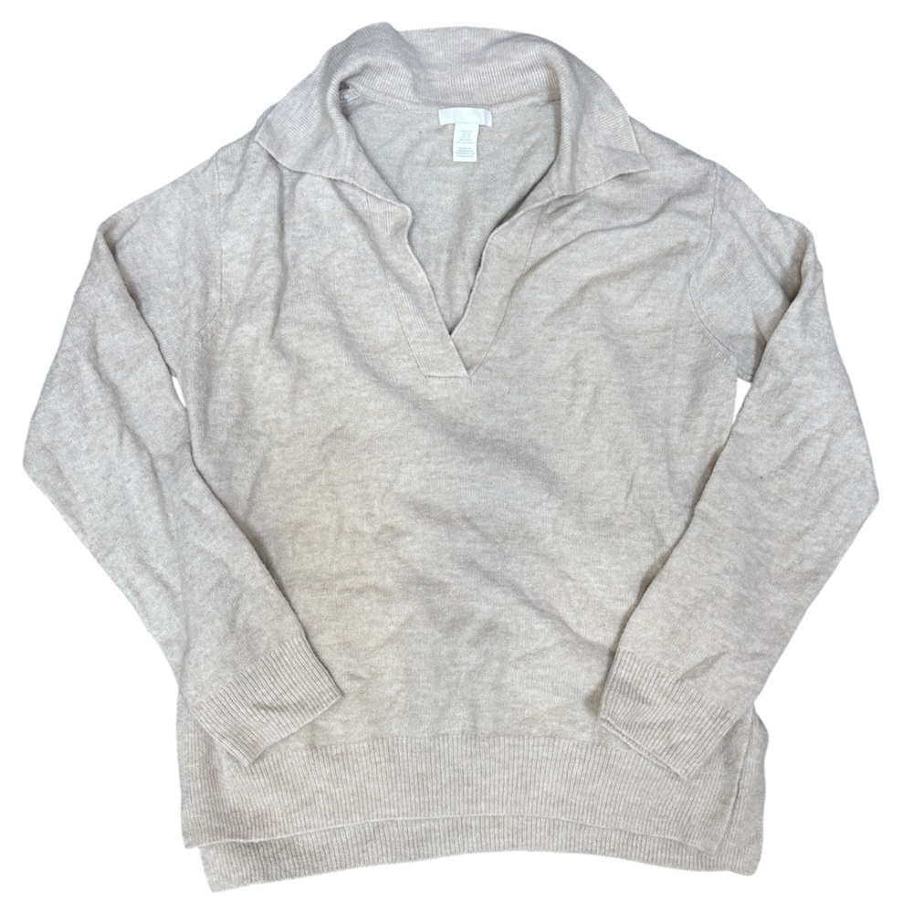 H&M oversized collared sweater